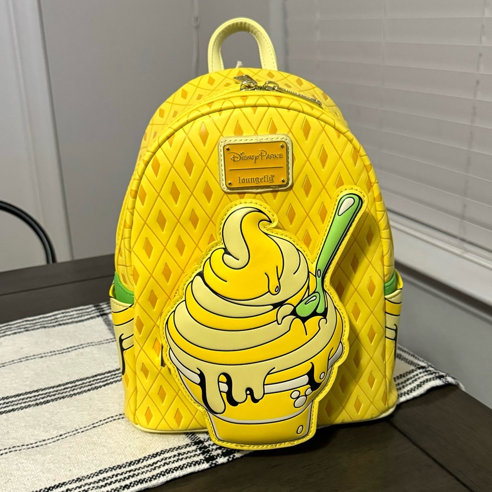 New Disney Parks Loungefly Pineapple Swirl Backpack